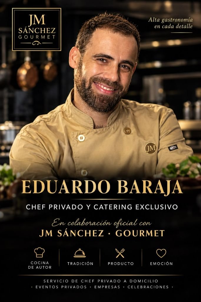 Chef Eduardo Baraja, chef privado y catering exclusivo